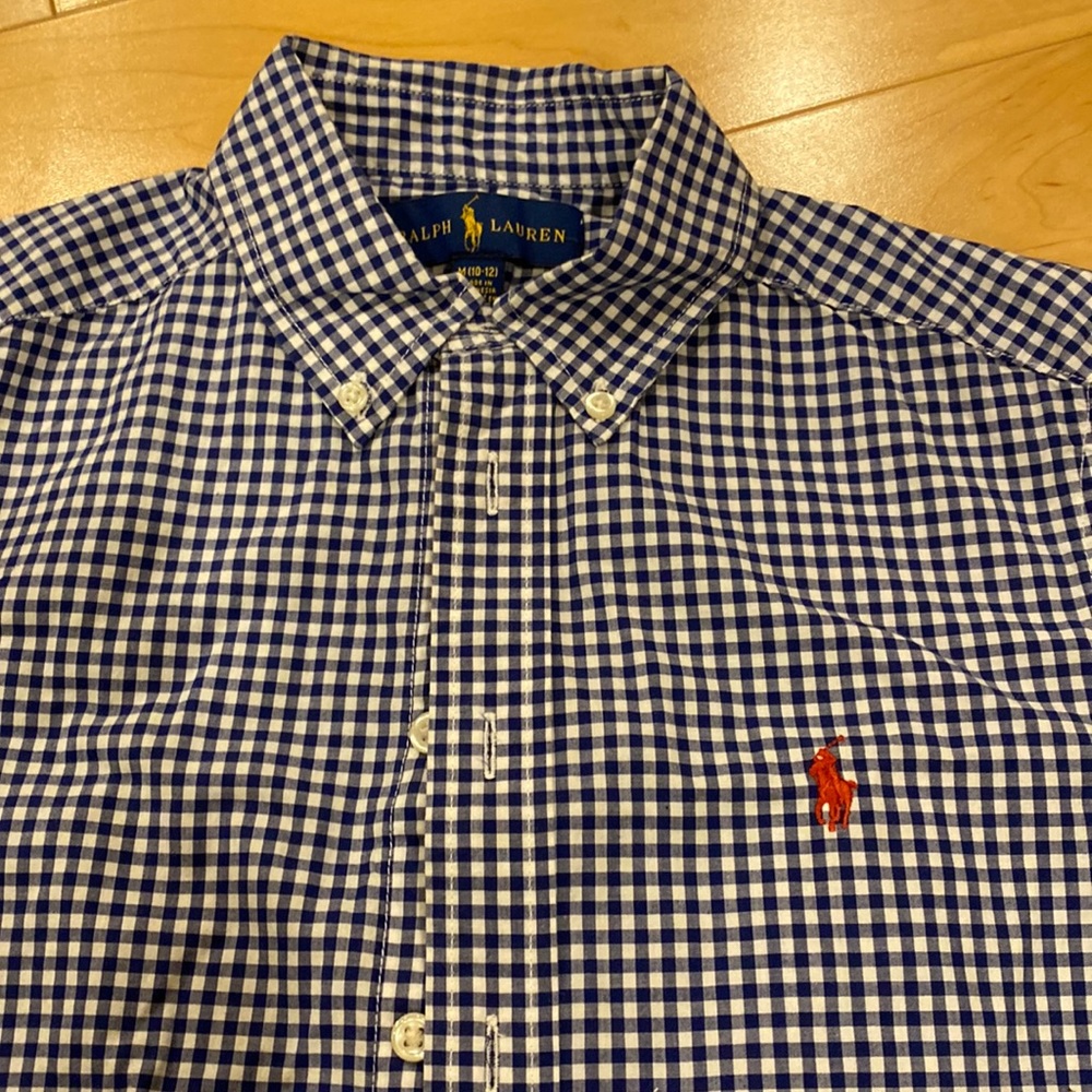Boys Ralph Lauren button down. Sz M (10-12).